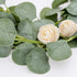 DearHouse 2pc Artificial Eucalyptus Garland, Faux Silk Eucalyptus Leaves Vines for Wedding Decor, 6.1ft/pc