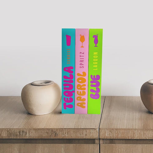 Set 3 Large Decorative Books for neutral home decor aesthetic Aesthetic Coffee Table Books for Decor Faux Book