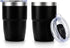 Zenbo 8 oz Stackable Espresso/Coffee Cups with Magnetic Lid, Ceramic-Lined 18/8 Stainless