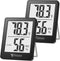 DOQAUS Humidity Meter, 2 Pack Room Thermometer Indoor, Hygrometer with 5s Fast