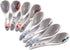 Japanese Style Soup Spoons Set of 8, Ceramic Ramen Spoons for Wonton, Salad, Porridge