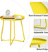Compact Yellow Outdoor Side Table for Garden and Patio