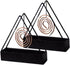 Designer Portable Iron Mosquito Coil Holder - 2 pcs Sets with Handle, Fireproof Material Incense Holder