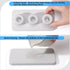 Dersyer 3 Pack 1 Pack Countertop, Mini Ceramic Toothbrush Holder Stand with Water Absorbing Stone for Bathroom Vanity
