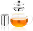 Hofu Small Clear High Borosilicate Glass Tea Pot with Removable 304 Stainless Steel Infuser, 660 ml