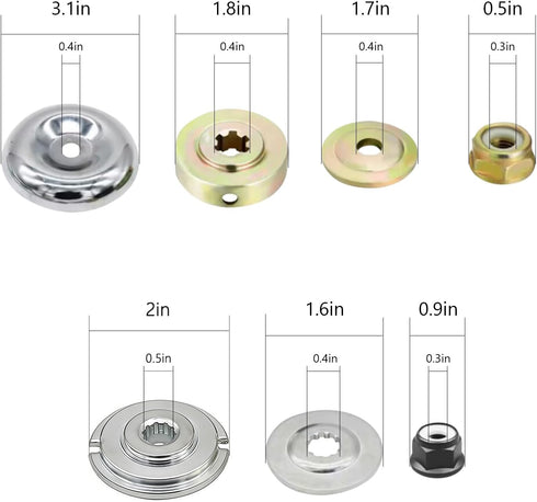 KANYO-AUTO 2PCS 6 Trimmer Mn65 Trimmer Steel Razors Head Weed Eater Blades Metal Brush Cutter Blades Professional Grass