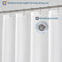 N&Y HOME Fabric Shower Curtain Liner 60 x 72 inches, Hotel Quality, Washable, Water Repellent, White Bathroom Curtains