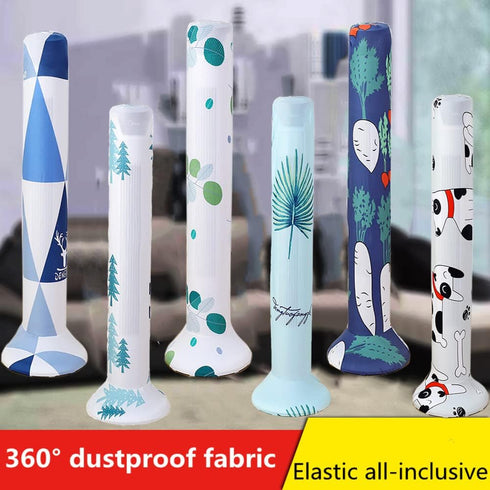Tower Fan Dust Cover, Washable Dustproof & Moisture-Proof Sleeve for Household Tower Fan Pedestal (Leaves, Larger)