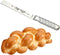 Rite Lite Stainless Steel Challah Knife, 13" Serrated Sharp Slicing Knife with Hebrew Blessing