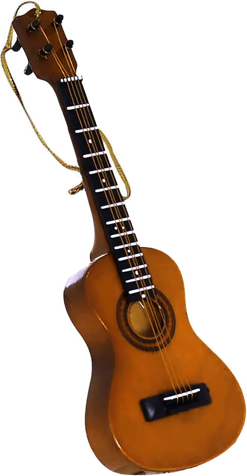 Broadway Gift Ukulele Music Instrument Replica Christmas Ornament, Brown, 5 Inch