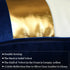 Navy Blue Beige Gold Leather Patchwork Velvet Throw Pillow Cover, Set of 2 Luxury Modern Home Decor Cushion Cover 12x20