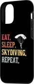 iPhone 14 Funny Skydivers Parachutists Eat Sleep Skydive Repeat Case