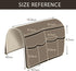 6 HAOMAIJIA Anti Slip Sofa Armrest Organizer Arm Chair Bedside Caddy Storage Organizer For Recliner Couch With Pockets