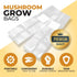 Outward Creations 40 Pack, 13" 4 4 0.2 Mushroom Grow and Spawn Bags - Extra Thick Polypropylene Material, Tear