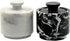 Premium Marble Salt Cellar with Lid 2 Pack | 3.5 oz Kitchen