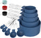 TILUCK Measuring Cups & Spoons Set, Stackable Cups and Spoons, Kitchen Gadgets for Cooking & Baking, Blue