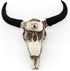 alikiki Floral Cow Skull Wall Decor – DIY Faux Bull Skull Head Wall Hanging 3D Boho Chic Decor with Dreamcatcher Feather