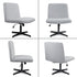 Armless Criss Cross Office Desk Chair Cover, Stretch Slipcover for Mid Back Wide Swivel Task Vanity Chair Protector