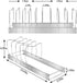 Detachable Lid Organizer for Pots and Pans, Adjustable Kitchen Cabinet Storage for Cooking Utensils