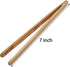 12 Pcs Bamboo Tongs 7 Inch Bamboo Toast Tongs for Serving Pickle Muffin, Cheese Fruits Salad, Toast & Bread by Hulless