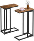 Simple Trending C Shaped Side Table, End Table Set of 2, Sofa