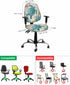 Vandarllin Sea Turtle Office Chair Cover, Stretchable Universal Nautical Themed Washable Slipcovers for Gaming Chair