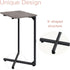 Generic ET-X-GYW1 NEFROM C-Shaped End Table, Small Couch Side Table, Sofa TV Tray Table for Living Room, Bedroom