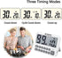FCXJTU Digital Kitchen Timer, Large Display Countdown Timer with Loud Alarm, Magnetic Back Stand