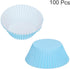 uxcell 100 Pcs Cupcake Liners, Standard Greaseproof Muffins Paper Baking Cups Wrappers, Sky Blue