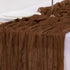 Summer 120 inch 10FT Socomi Brown Coffee Cheesecloth Table Runner Boho Rustic Gauze Cheese Cloth Sheer Runner