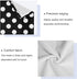 Qilmy 3-Piece Set, Set Polka Dot Towel Absorbent Soft Bathroom Decorative Towel with Bath Towel, Hand Towel & Washcloth