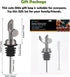 1 Weighted Stainless Steel Bottle Pourers, Auto Flip Feature Self Closing Olive Oil Dispenser Spout with Cleaning
