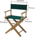 2 Set 20cm 52cm 52cm 42cm, Replacement Cover Canvas for Directors Chair, X + X Green