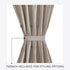 Elrene Home Fashions Colette Faux-Silk French Door Window Panel, 54 in x 72 in (1 Panel), Taupe