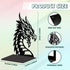 5.3"x4.3"x7.9" 1 Peacoblue Metal Bookends for Shelves, Modern Decorative Heavy Duty Study Book Support Stoppers