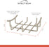 Spectrum Diversified Euro Flat Paper Napkin Holder, Kitchen Décor & Organization