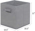 MAX Houser Storage Bins Cubes Baskets Containers with Dual Handles for Home Closet Bedroom Drawers Organizers,Foldable,10.5x10.5x11 Inches,Set of 6