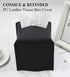 Livelab Tissue Box Cover, Square PU Leather Tissue Holder, Modern Dispenser for Bathroom, Vanity, Night Stands, Desk,