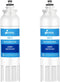 LG Water Filter Replacement ADQ736134, LT800P, 2 Pack for LSXS26326S, LMXC23746S, Kenmore Elite 9490, 469490