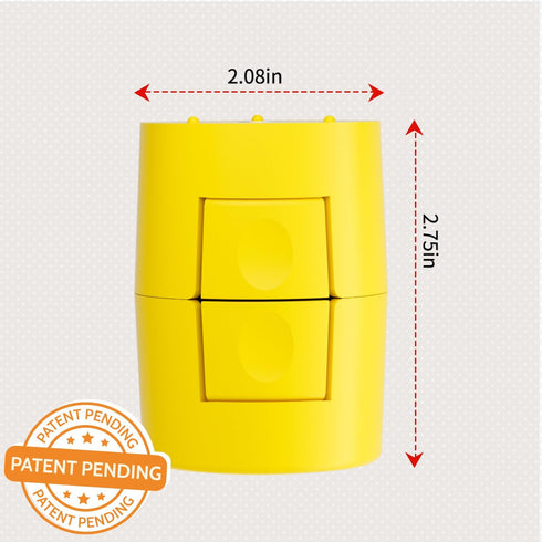 Egg Shell Opener, Egg Peeler Cracker, Cute Egg Separator for Raw Eggs, Home Kitchen Gadgets Tool (Yellow)