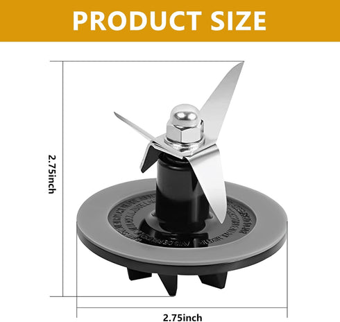 Replacement Parts Blender Blade Assembly, 2 Pieces Gaskets for Cuisinart CBT-500, SB5600, CB600