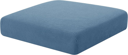 Hokway Stretch Couch Cushion Slipcovers - Reversible Cushion Protector Covers (Denim Blue, Small)