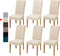 Velvet Dining Chair Covers,Dining Room Chair Covers Set of 6,Stretch Kitchen Chair