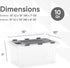 Superio Clear Storage Box with Lid, Plastic Container Bins for Organizing, Stackable Crates, BPA Free
