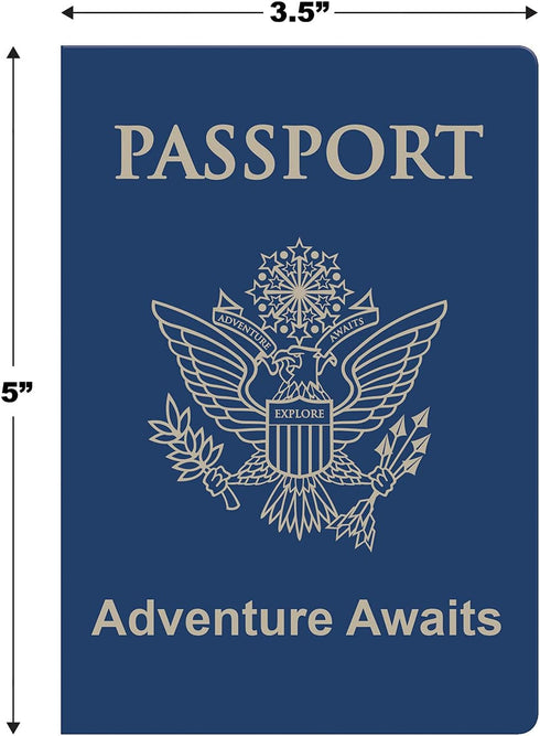 Beistle Set of 8 Around The World Passports, Global Adventure Travel Party Favors