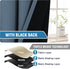 H.VERSAILTEX 100% Blackout Curtains for Small Windows, Stone Blue, 42 inches W by 63 inches L