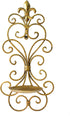 JUCONSIN Set 2, Wall Sconces Candle Holder of Metal Wall Decorations Hanging Wall Mounted Candle Sconces for Living