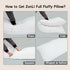 ZonLi Fluffy Body Pillow, Full Body Pillows for Adults, Long Pillow for Sleeping with Removable Cover and Adjustable