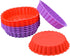 FUNBAKY Silicone Quiche Pan, Mini Pie Pan Non-stick Round Baking Molds, 10 Packs