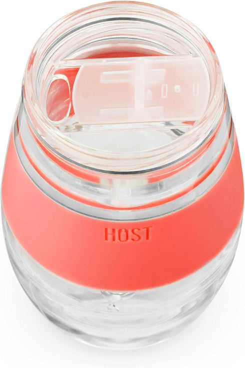 Host Wine Freeze Replacement Lids for Tumblers - Set of 2, Sliding Tab Closure for Travel Cup